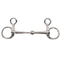 Pagony Baucher enkel gebroken bit zilver maat:12,5 - thumbnail