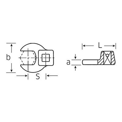 Stahlwille 02200019 Opsteeksteeksleutel 19 mm