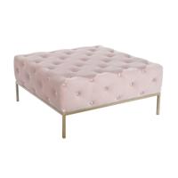 Kruk DKD Home Decor Roze Gouden Metaal 100 x 100 x 45 cm - thumbnail
