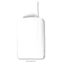 Good Morning Dekbedovertrek "uni dessin" - Wit - (135x200 cm) - Katoen - thumbnail