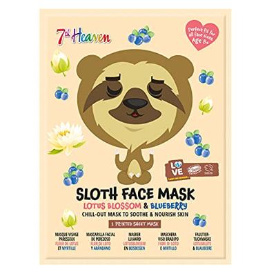 7th Heaven Sloth Face Mask Lotus Blossom & Blueberry 7th Heaven Sloth Face Mask Lotus Blossom & Blueberry