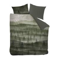 Riviera Maison Evergreen Dekbedovertrek Groen - thumbnail