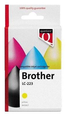 Inktcartridge quantore brother lc-223 geel Inktcartridge quantore brother lc-223 geel