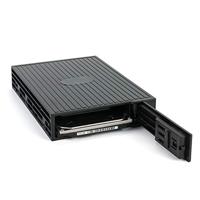 FANTEC MR-25 SAS I,II + SATA I,II,III wisselframe voor een 2,5 inch HDD of SSD in een 3,5 inch sleuf. zwarte kunststof behuizing - thumbnail