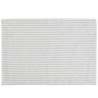 Linen&More Placemat Streep 4 Stuks Lichtgrijs/Katoen - thumbnail
