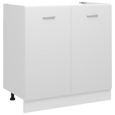 Wastafelonderkast Lyon 80x46x81,5 cm bewerkt hout wit