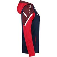 JAKO 6722 Sweater Met Kap Performance - Marine/Rood - L - thumbnail
