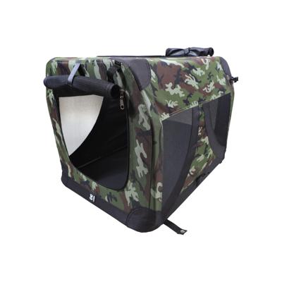 Transportbox - M PETS - COMFORTKRAT L - Camouflage - Opvouwbaar - Metalen frame - Ventilatieroosters