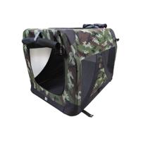 Transportbox - M PETS - COMFORTKRAT L - Camouflage - Opvouwbaar - Metalen frame - Ventilatieroosters - thumbnail