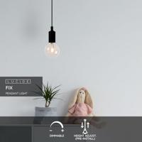Lucide FIX - Hanglamp - Ø 10 cm - 1xE27 - Zwart - thumbnail