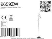 Steinhauer Moderne leeslampTallerken 3-lichts zwart met wit - 2659ZW - thumbnail