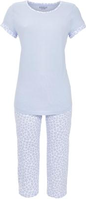 Katoenen pyjama blauwe bloemen