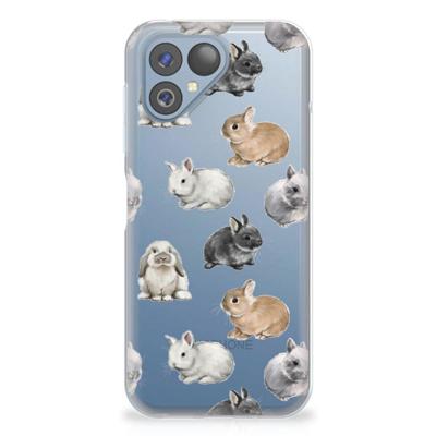 TPU Hoesje voor Fairphone 5 Konijntjes TPU Hoesje voor Fairphone 5 Konijntjes