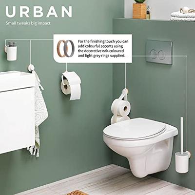 Toiletborstelhouder Tiger Urban Muur Mat Wit Toiletborstelhouder Tiger Urban Muur Mat Wit