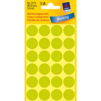 Etiket avery 3174 rond 18mm lichtgroen 96st - thumbnail