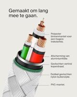 Belkin BOOSTCHARGE gevlochten USB-C kabel - thumbnail