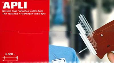 Apli textielhaken voor standaard textielpistool, pak van 5000 stuks