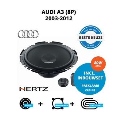Beste speakers voor Audi A3 2003-2012 (8P) - Voordeuren Beste speakers voor Audi A3 2003-2012 (8P) - Voordeuren