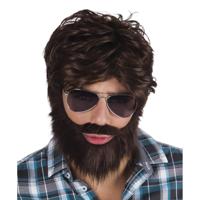 Boland Pruik met baard en snor - thumbnail
