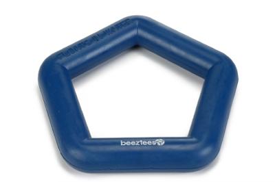 Rubber ring drijvend hondenspeeltje blauw 15 cm