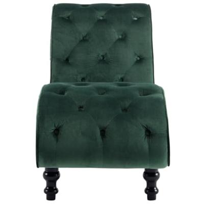 VidaXL Chaise longue fluweel groen VidaXL Chaise longue fluweel groen