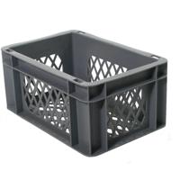 Fietskrat bagagekrat mini grijs 30x20x14,5cm - thumbnail