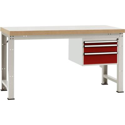 Manuflex WP5417.3003 Compleet werkbank reden PROFI standaard met kunststof plaat, bxdxh = 1500 x 700 x 840 mm Manuflex WP5417.3003 Compleet werkbank reden PROFI standaard met kunststof plaat, bxdxh = 1500 x 700 x 840 mm