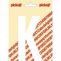 Plakletter Nobel Sticker witte letter K wit Pickup - Pickup - thumbnail
