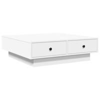 Salontafel 90x90x28 cm spaanplaat wit - thumbnail