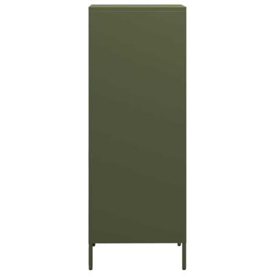 Hoge kast 35x39x103,5 cm staal olijfgroen Hoge kast 35x39x103,5 cm staal olijfgroen