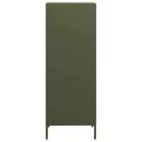 Hoge kast 35x39x103,5 cm staal olijfgroen - thumbnail