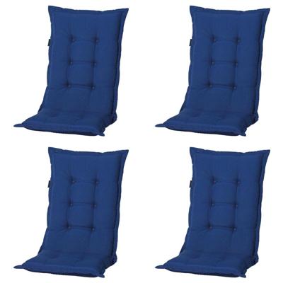 Tuinkussen hoge rug panama saffierblauw (4 stuks) Madison - Madison Tuinkussen hoge rug panama saffierblauw (4 stuks) Madison - Madison