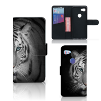 Google Pixel 3A Telefoonhoesje met Pasjes Tijger - thumbnail