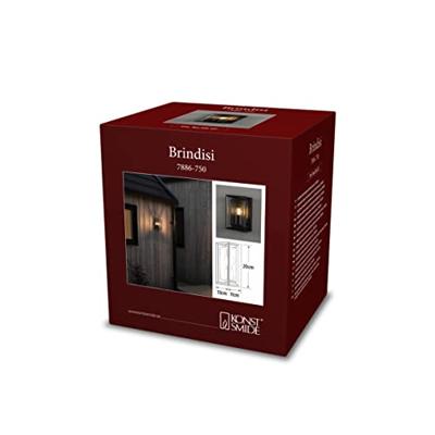 KonstSmide Landelijke wandlampBrindisi zwart - 7886-750