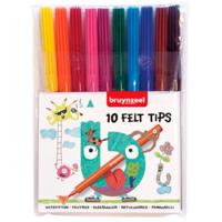 Bruynzeel viltstiften, 10st. - thumbnail