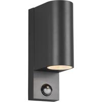 LED Buitenlamp met Bewegingssensor - Spatwaterdicht IP44 - GU10 Fitting - Antraciet - thumbnail