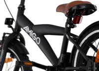 AMIGO Explorer 18 Inch Jongens Terugtraprem Zwart/Wit - thumbnail