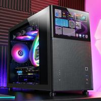 Mars Gaming MC-LCD 8 IPS Mini Tower Tempered Glass Zwart - thumbnail