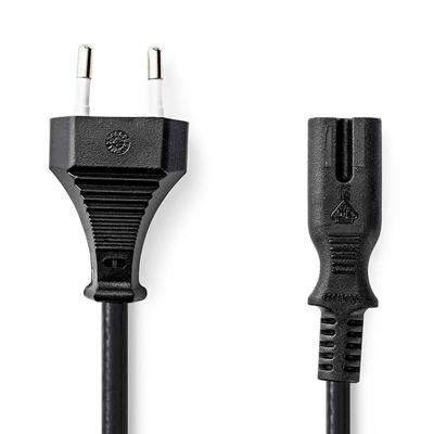 Nedis Voedingskabel platte stekker naar C7 2 m