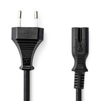 Nedis Voedingskabel platte stekker naar C7 2 m - thumbnail