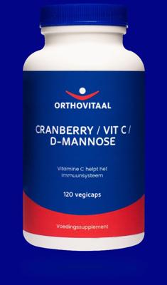 OrthoVitaal Cranberry / vitamine C / D-Mannose 120 Vegetarische capsules