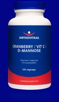 OrthoVitaal Cranberry / vitamine C / D-Mannose 120 Vegetarische capsules - thumbnail