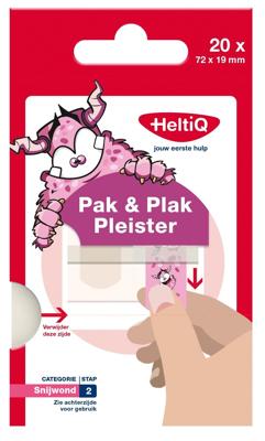 HeltiQ Pak & Plak Pleister Roze HeltiQ Pak & Plak Pleister Roze