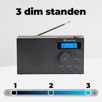 Denver DAB-51B Radio DAB+, DAB, FM USB, AUX Wekfunctie Zwart - thumbnail