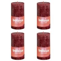 Bolsius rustiek stompkaars 130/68 velvet red a4 - thumbnail