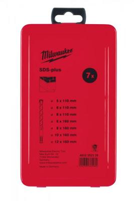 Milwaukee Accessoires Set SDS-plus hamerboren in metalen cassette (7-delig) NEW MS2 - 4932352339