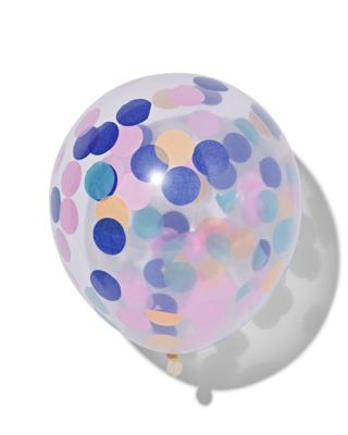 HEMA Confetti ballonnen - 6 stuks (multicolor)