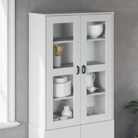 Opzetkast VIKEN bewerkt hout wit - thumbnail