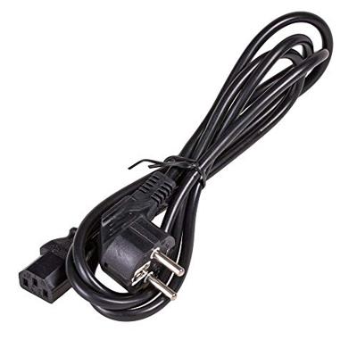 Akyga Stroom Adapterkabel [1x Randaarde stekker - 1x Apparaatstekker, female C13 10A] 1.50 m Zwart