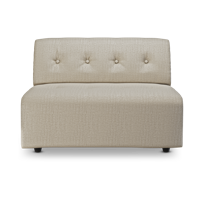 HKliving Vint bank middle 1,5-seat Pure Ivory - thumbnail